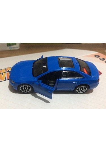Oyuncak Metal Model Araba Açılır Kapı 1/36 Çek Bırak Mavi Audi