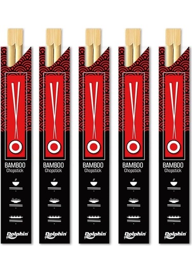 Bambu Çin Çubukları Chopstick 5 Çift Bambu
