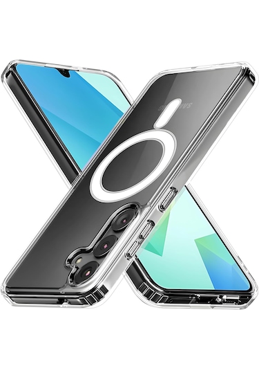Samsung Galaxy Uyumlu A26 Kılıf Magsafe Özellikli Darbe Emici Şeffaf