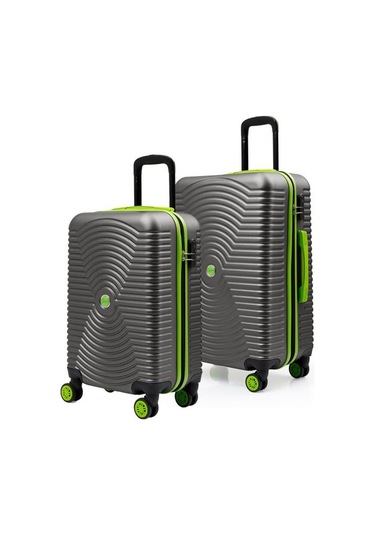 2'li Valiz Seti Orta Boy - Kabin Boy Antrasit 1169 Antrasit