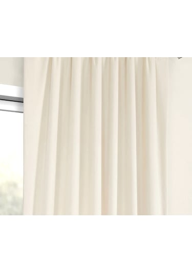 Evdepo Home Deniz Soft Pileli Fon Perde Krem