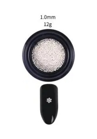 Mini Çelik Bilyalı Nail Art Altın Ve Gümüş Mikro Boncuk 3d Havyar Dekorasyon Manikür 0.8mm 1mm 2mm Multı