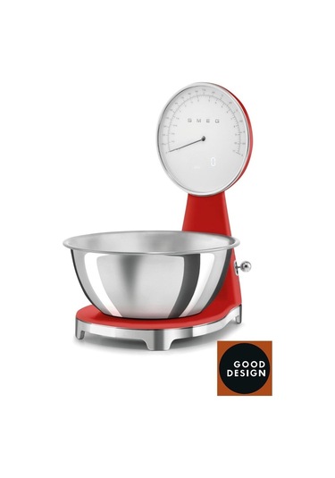 Smeg 50's Style Retro Kırmızı Analog Mutfak Tartısı Ksf01rdww Kırmızı