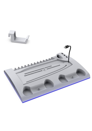 Tp5-3570 Ps5 Soğutucu Organizatör 2 Fanlı Stand Kol Şarj Edici St