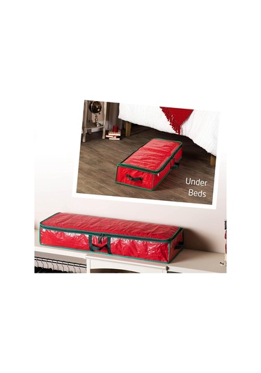 Suntek Magideal Yılbaşı Ambalaj Kağıdı Saklama Çantası Kırmızı