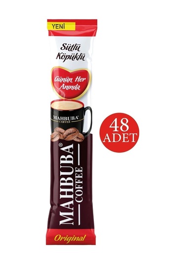 Mahbuba 3ü1 Arada Sütlü Köpüklü Hazır Kahve 48x18gr Hazır