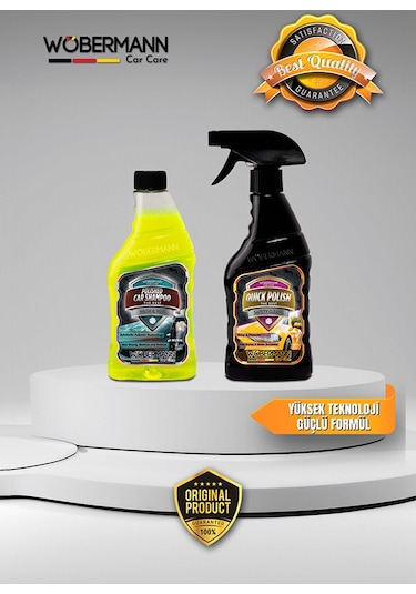 Wöbermann 2'li Araba Oto Hızlı Yıkama Şampuan Ve Cila Seti