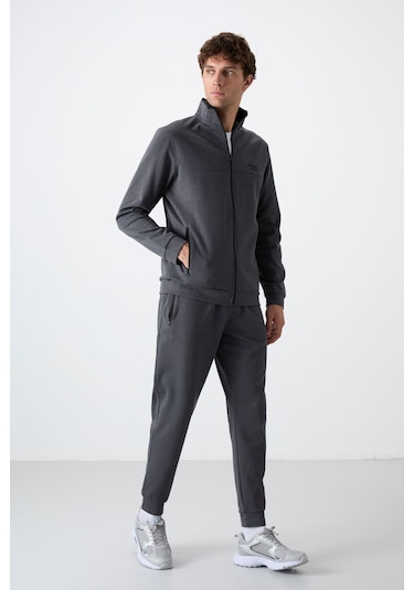 Tommy Life Hugo Koyu Gri Jogger Erkek Eşofman Takım - 85198 Koyu Gri