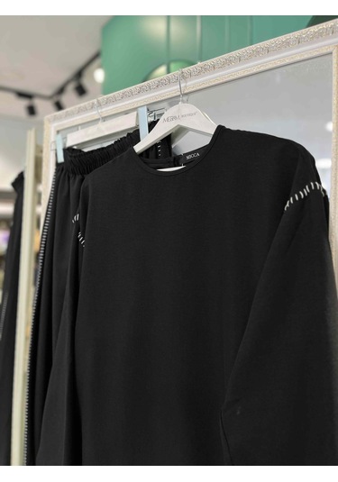 Mıcca Etekli Takım Kenar Nakış Detaylı 251883m - Siyah - 44 Siyah