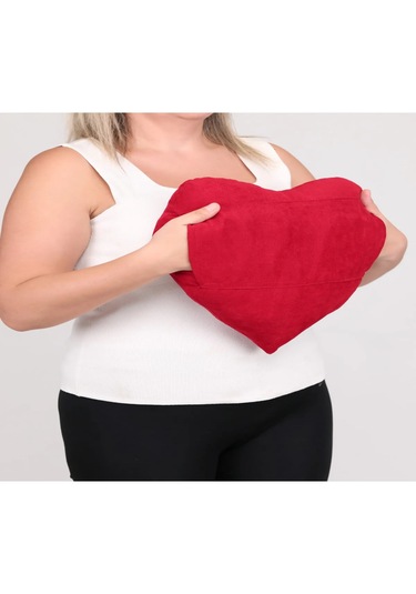 Ozclife Premium Cepli Kalp Yastığı - Kırmızı
