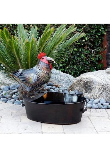 Geeksen Çeşme Avlu Sanat Dekorasyonu Su Akacak Özel Kalıp Reçine El Sanatları Yeni Ağaçkakan Açıldı