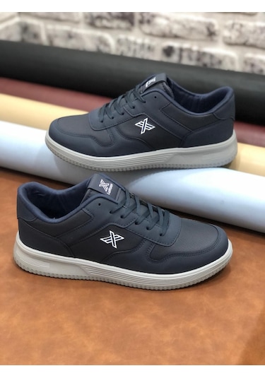 Luttoon Büyük Numara 45-46-47-48 Ortopedik Erkek Lacivert Spor Ayakkabı Lacivert