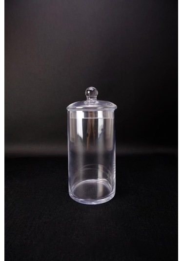 Digithome Tekli Cam Kapaklı Erzak Saklama Kabı Kavanoz Şeffaf 25,5 Cm Kv.sln.004 C1-1-288