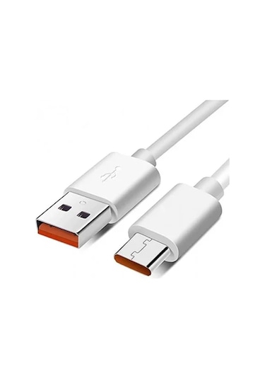 General Mobile Gm 9 Plus Uyumlu -120w Type C Şarj Aleti Ve 6 Amper Type C Şarj Kablosu Beyaz