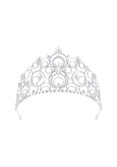 Dofolink Prenses Taçlığı - Yetenekli Toprak Ve Parlak Rhine Kristalleri İle Takılmış, Düğün, Doğum Günü Ve Özel Anlar İçin Pırıl Pırıl Prenses Tığlığı E