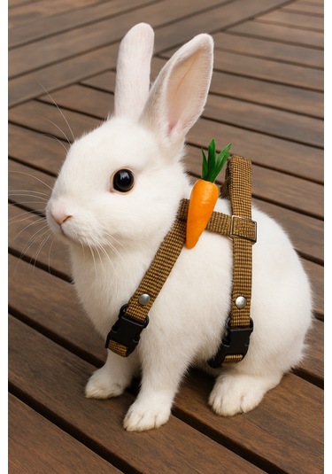 Mıt Tavşan Bel Boyun Tasması Havuçlu