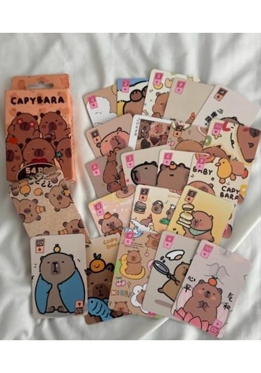 İskambil Kağıdı Capybara Poker Oyun Kartı 54 Adet İskambil Destesi