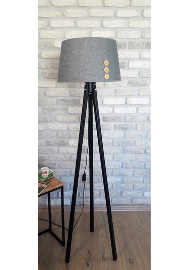 Lambada Düğme Aksesuarlı,3 Ayaklı Lambader,Aydınlatma,Abajur(232631902)