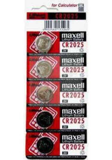 Maxell Cr 2025 3V Pil 1 Kart 5 Adet