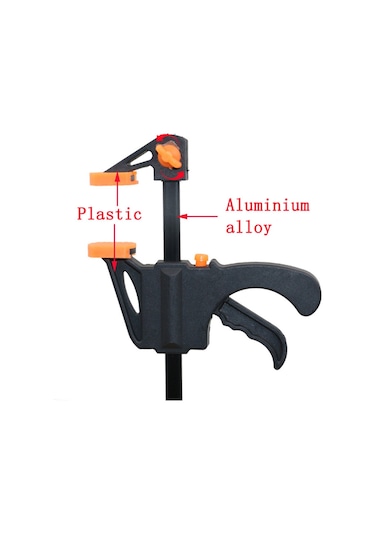 4 Inç Ahşap Çalışma Bar F Kelepçe Kavrama Cırcır Release