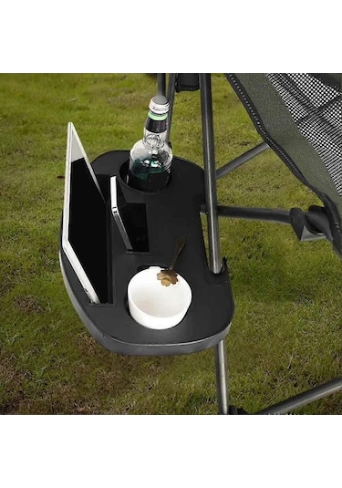 Bloomnest Sandalye Tepsi Bardak Tutucu - Sandalye Masa, Bardak Tutucu Tepsi, Plaj Sandalye, Kamp Sandalye Uyumlu, A1142 Altın-siyah Altın - Siyah