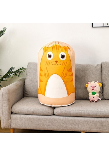 Homyl Katlanabilir Giysiler Pamuklu Battaniye Yatak Sarı Sarı