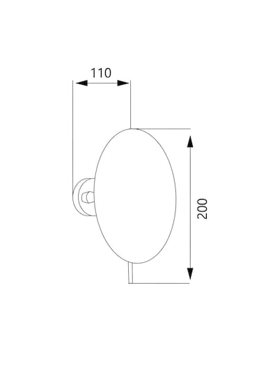 Makyaj Aynası Ys-2300 Yuvarlak Tabanlı 8 İnch Krom