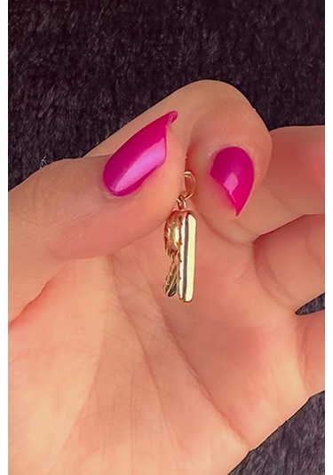 14 Ayar Altın R Harf Kolye Ucu 001