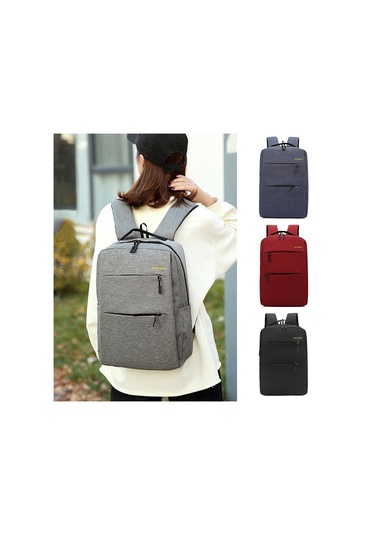 Sırt Çantası Combo Set Laptop Sırt Çantası Suya Siyah 3 Adet Siyah