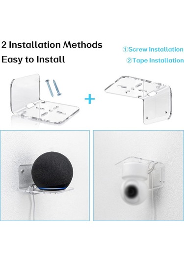 3 Adet Akrilik Duvar Rafı Evrensel Yapışkan Raflar Monitör Kameralar Hoparlörler İçin Küçük Yüzen Raf Yatak Odası Oturma Odası Mutfak İçin