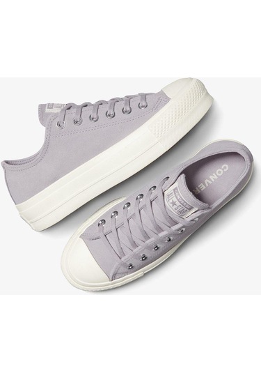 Chuck Taylor All Star Lift Platform Kadın Mor Sneaker-9274 533-mor