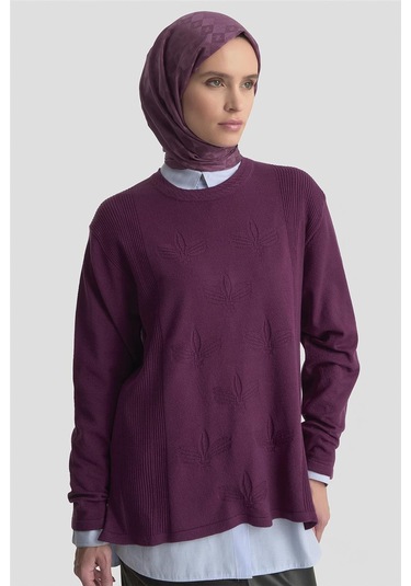 Armine Desenli Kazak 25kd7010 Mürdüm Mürdüm