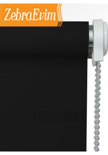 Etek Dilim Hediyeli Siyah Stor Perde