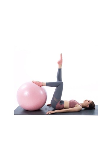 Pilates Topu Büyük Boy Pilates Topu Pompa 75 CM