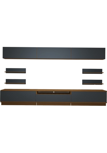 Decoraktiv Trendstyle 8ys Mdf Tv Ünitesi Tv Sehpası Ceviz - Antrasit