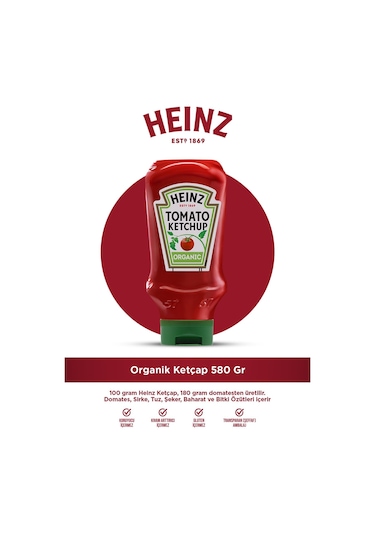 Heinz Organik Ketçap 580 G
