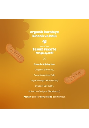 Humm Organik Ballı Kinoalı Kurabiye 55 G
