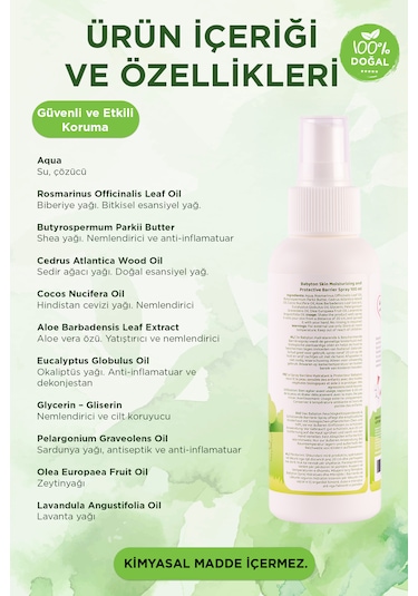 Babyton Organik ve Doğal İçerikli Vücut Koruyucu Sprey 100 ML