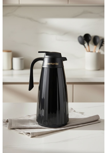 Bernardo Velana Cam Termos Siyah 1.5 Litre Siyah