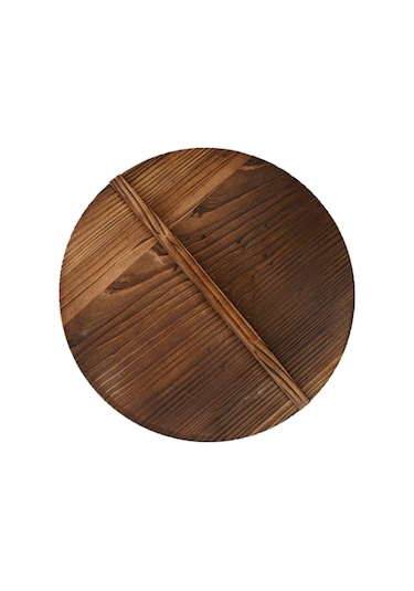 Ahşap Wok Kapak Çin Wok Tavaları Cam Kapaktan Daha Hafif Tavalar Ve Y Yemekleri İçin Ahşap Nedeniyle Anti-. Ahşap