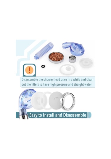 Kaygan Filtrelenmiş Duş Başlığı, Sert Su İçin Duş Başlığı Filtresi, Yüksek Basınçlı Duş Başlıkları, Filtreli Duş Başlığı, Filtre Duş Başlığı, Su Yumuşatıcı Duş Başlığı, Yüksek Basınçlı Duş Başlığı Altın