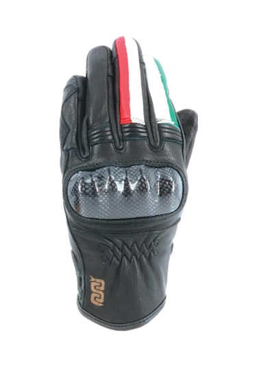 Oj Fıghter 1.8 İtalyan Tarzı Korumalı Kısa Motosiklet Deri Eldiven Xs