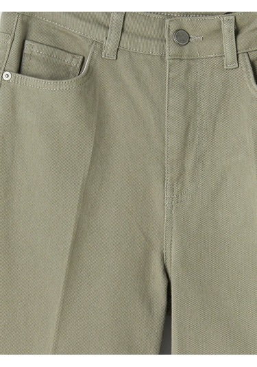 Lc Waikiki Yeşil Wideleg Kadın Jean Pantolon