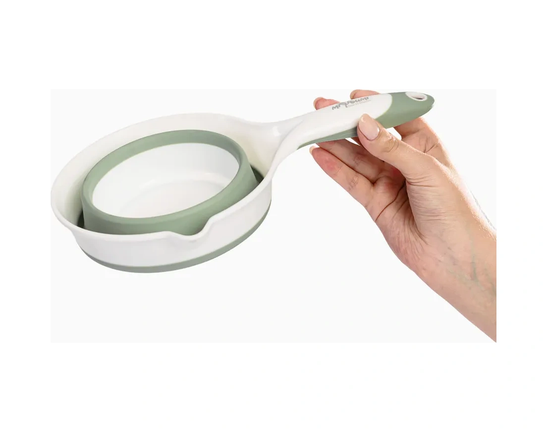 Miyoumi Çocuklar İçin Silikon Katlanabilir Banyo Kepçesi, Mutfak Aleti 197668859 Keten