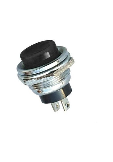 Ic-180 Buton 16Mm Metal Gövdeli Siyah