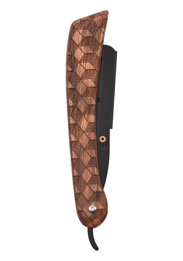 Gajeena Paslanmaz Çelik Erkek Tıraş Bıçağı - Şık Gül Ağacı Sapı İle Hediyelik Şarjsız