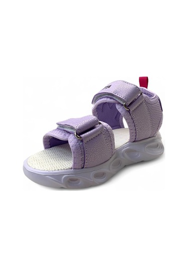 129 Kız Çocuk Okul Öncesi Hafif Işıklı Sandalet LILA