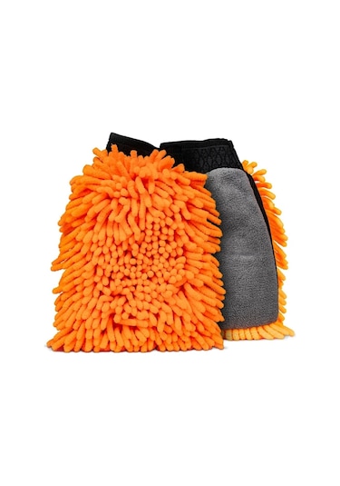 Nasiol Süper Yumuşak Çift Taraflı Peluş Araç Yıkama Eldiveni