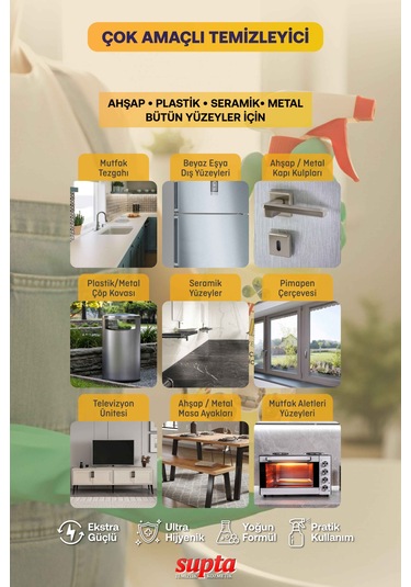 Supta Mix Çok Amaçlı Temizlik Maddesi 6 x 1 L