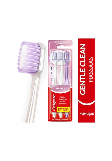 Colgate Gentle Clean 2+1 Diş Fırçası Hassas Yumuşak